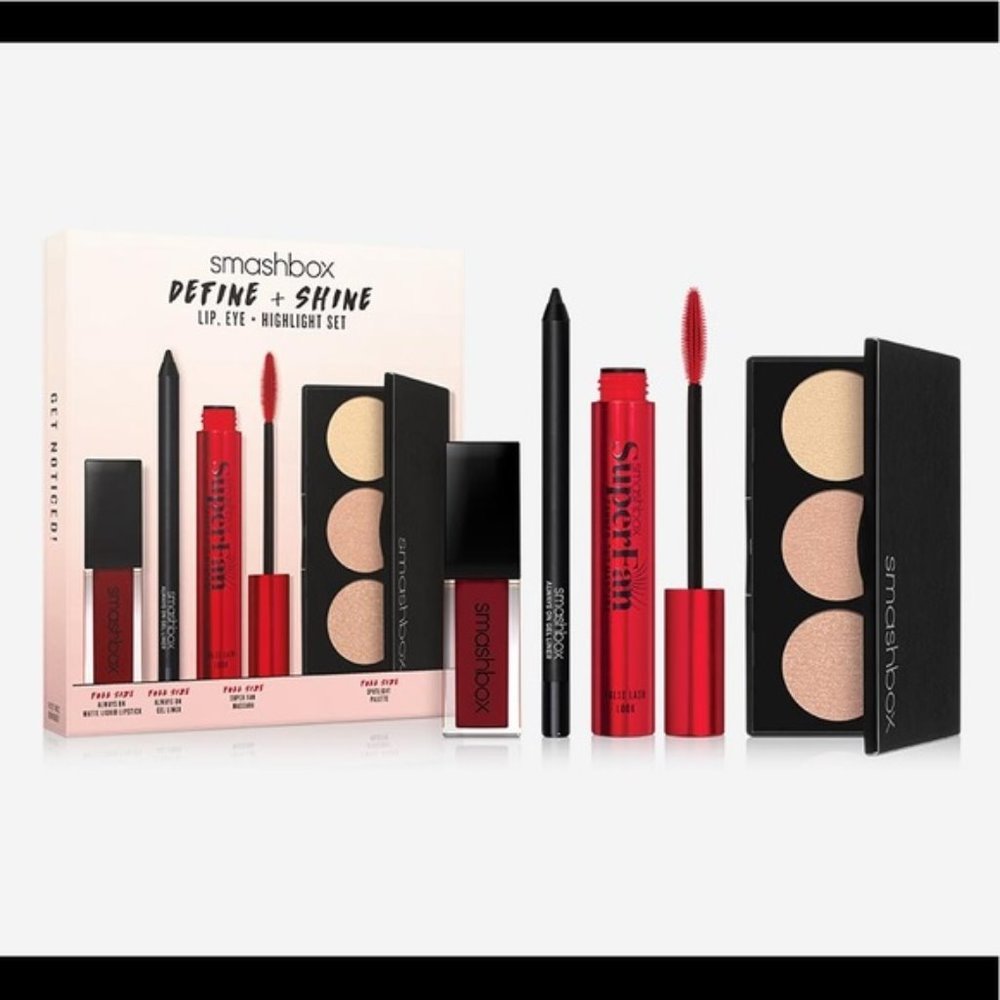 Smashbox Define & Shine Lip, Eye + Highlight Set